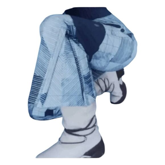 Free People FP Movement Indigo Patch Printed All Prepped Bib Overalls Blue White - Picture 3 of 15